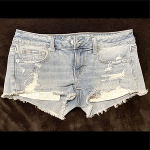 American Eagle, Size 4, Super low rise shorties